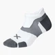 Шкарпетки чоловічі короткі 2XU Vectr Ultralight No Show Socks UA7027e_WHT/GRY M Білі (9336340967996) - зображення 1