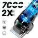 Акумуляторна машинка для стрижки VGR V-013 з LED-дисплеєм 8 насадок, 6500 об/хв, 2000mAh Зелений - зображення 8