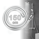 Гибкий шланг для душа Flexible Silverflex Anti-Twist 360° PVC 150 см - изображение 1