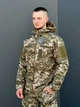 Чоловіча Куртка SoftShell на флісі з липучками під шеврони піксель розмір 5XL - изображение 4