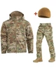 Зимова Форма M-Tac SoftShell Куртка з підстібкою та Штани мультикам + ПOДАРУНОК Шапка койот розмір M - изображение 1