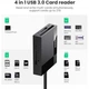 Кардидер UGREEN CR125 USB 3.0 All-in-One Card Reader 50 см Black (30333) - изображение 2