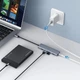 USB концентратор Хаб UGREEN CM219 4 Port USB 3.0 HUB with Micro USB Power Supply Silver Разветвитель 70336 - изображение 2