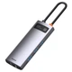 USB HUB Baseus Type-C Metal Gleam Series 6-in-1 Multifunctional (CAHUB-CW0G) - изображение 1