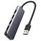 USB концентратор UGREEN CM219 4-Port USB 3.0 Hub + Powered by Micro USB Metal Plated Shell Ultra Slim 50985 - изображение 1