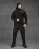 Форма 3в1 Police SoftShell Куртка та Штани + Флісова Кофта чорна розмір 2XL - зображення 1