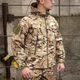 Чоловіча Куртка Dewspo SoftShell на флісі з капюшоном мультикам розмір 5XL - изображение 3