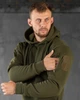 Худі на флісі 7.62 з липучками під шеврони олива розмір M - зображення 4