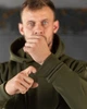 Худі на флісі 7.62 з липучками під шеврони олива розмір M - зображення 5