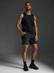 Спортивная майка мужская 2XU Aero Tank MR6676a_BLK/SRF 2XL Черная (9336340892014) - изображение 3