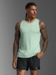Спортивная майка мужская 2XU Aero Tank MR6676a_DGM/BRF M Зеленая (9359420063166) - изображение 1