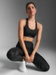 Спортивные леггинсы для фитнеса высокие женские 2XU Aero Mesh Hi-Rise Comp Tights WA7378b_BLK/SRF S Черные (9359420068901) - изображение 4