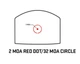 Прицел коллиматорный Sig Optics ROMEO-X ENCLOSED COMPACT FOOTPRINT, 2 MOA DOT&32 MOA CIRCLE, BLACK - изображение 2