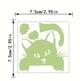 Наклейка светящаяся на стену для выключателя Котик декор стен ОП09891 - изображение 4