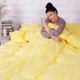 Простынь MirSon детская 110x160 см 30-0003 Intense Yellow Satin Stripe (2200007089000) - изображение 5
