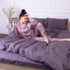 Простынь MirSon детская 110x160 см 30-0011 Gray Satin Stripe (2200007089079) - изображение 5
