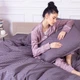 Простынь MirSon детская 110x160 см 30-0011 Gray Satin Stripe (2200007089079) - изображение 6