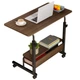 Стіл комп'ютерний на коліщатках з регулюванням висоти Laptop Table 80 х 40 х 69-90 см (M50259M-BR) - зображення 1