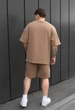 Літній комплект футболка+шорти Staff no brown oversize M - зображення 2