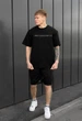 Літній комплект футболка + шорти Staff ra black oversize XS - изображение 1