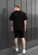 Літній комплект футболка + шорти Staff ra black oversize XS - изображение 3
