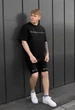 Літній комплект футболка + шорти Staff ra black oversize XS - изображение 5
