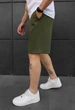 Трикотажні шорти Staff dje khaki logo XS - изображение 4