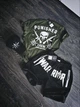 Комплект футболка плюс шорти,BRAVE PUNISHER,хакі,чорний М - зображення 1