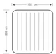 Матрас надувной двухместный Intex 64143 с подголовником, 152х203х25 см черный - изображение 4