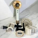 Фен для волос Leafless hair dryer 5в1 1600 Вт 1,5m с 5 насадками и функцией быстрой сушки для укладки Золотой - изображение 12