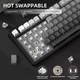 Клавиатура Attack Shark X85 Wireless Mechanical Keyboard (Градиентный дизайн, переключатели White Jade) беспроводная - изображение 5