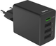 Зарядний пристрій Hama Fast Charger 1x USB-C PD, 3x USB-A 35W Black (4047443528308) - зображення 3