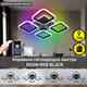 Светодиодная LED люстра ROOM RGB 70W 4S SMART Esllse черная 385×385×75мм с пультом и приложением для смартфона - изображение 2