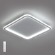 Feron AL6080 SQUARE 70W LED люстра світлодіодна накладна квадратна 3000K-4000K-6500K з пультом ДУ 400х400х37мм 4480Lm - зображення 1