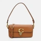 Сумка багет женская из натуральной кожи маленькая Coach Studio Baguette Bag BG-COA-43 Коричневая (195031682285) - изображение 1