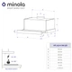 Витяжка MINOLA HTL 6214 WH 700 LED - зображення 14