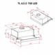 Витяжка телескопічна PERFELLI TL 6212 BL 700 LED - зображення 12