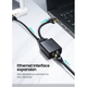Сплиттер Ugreen CM210 RJ-45 1 To 2 Ethernet Converter 2 pcs (50923) Black - изображение 2