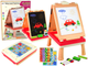 Stolik - tablica dwustronna do rysowania LEAN Toys 3w1, Różowy, kreda, pisaki i gra (5905515356350) - obraz 1
