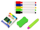 Stolik - tablica dwustronna do rysowania LEAN Toys 3w1, Różowy, kreda, pisaki i gra (5905515356350) - obraz 7