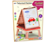 Stolik - tablica dwustronna do rysowania LEAN Toys 3w1, Różowy, kreda, pisaki i gra (5905515356350) - obraz 8