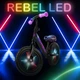 Беговел детский Kidwell REBEL LED Neon Pink (ROBIRLE03A1) от 3-х лет Черный с розовым - изображение 2