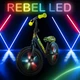 Беговел детский Kidwell REBEL LED Neon Yellow (ROBIRLE04A1) от 3-х лет Черный с желтым - изображение 8