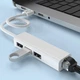Переходник концентратор хаб USB - Ethernet RJ45 LAN (100 Мб/с) + 3 port USB (48852) - изображение 2
