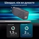 Сетевое зарядное устройство 65W GaN PD+QC3.0 адаптер питания для телефона Uslion UD7579 Black - изображение 2