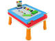 Stolik - tablica dwustronna do rysowania LEAN Toys 3w1, Niebieski, kreda, pisaki i gra (5904204754231) - obraz 3