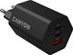 Мережевий зарядний пристрій Canyon Hexagon 65 Black (CND-CHAHEX65B) - зображення 4