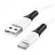 Кабель HOCO X82 Silicone Charging Data cable for Type-C (1 m) 2 A White - изображение 1