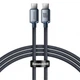 Кабель Baseus Crystal Shine Series Fast Cable Type-C to Type-C 100W 1.2m Gray (CAJY000601) - изображение 1