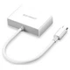 Переходник UGREEN MM123 USB Type C to HDMI + VGA Converter White 30843 Адаптер для подключения монитора - изображение 2